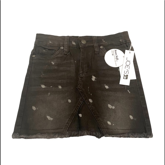 NWT Joes Jeans Little Girls Distressed Denim Pleated Billlie Mini Skirt Sz 5 - Picture 1 of 4